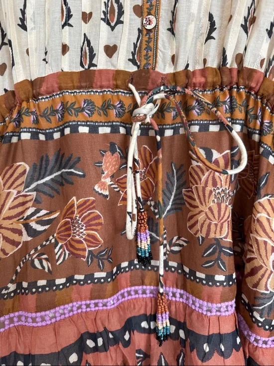 Farm Rio - Ainika Ruffled Mini Dress Small - Picture 3 of 6